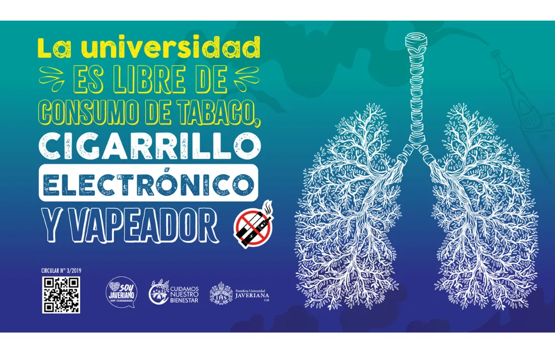 La universidad es libre de consumo de tabaco, cigarrillo electrónico y vapeador.  La universidad es libre de consumo de tabaco, cigarrillo electrónico y vapeador.