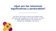 Def. Relaciones significativas Def. Relaciones significativas