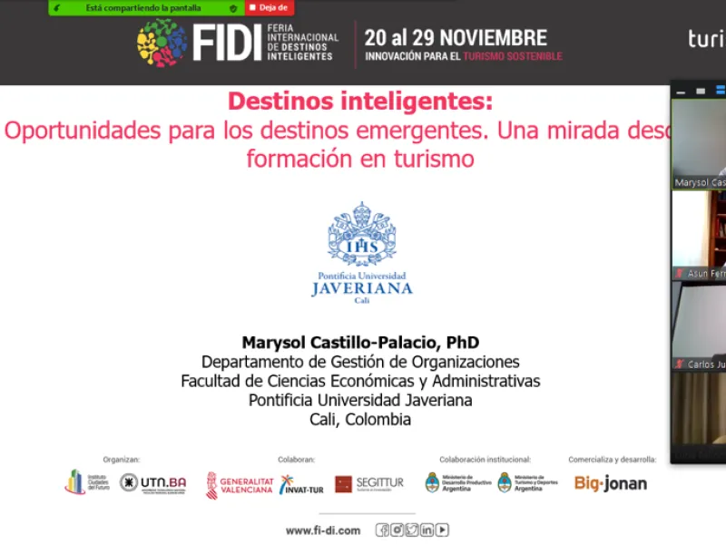 Profesora javeriana participó como panelista en feria de turismo internacional  Profesora javeriana participó como panelista en feria de turismo internacional