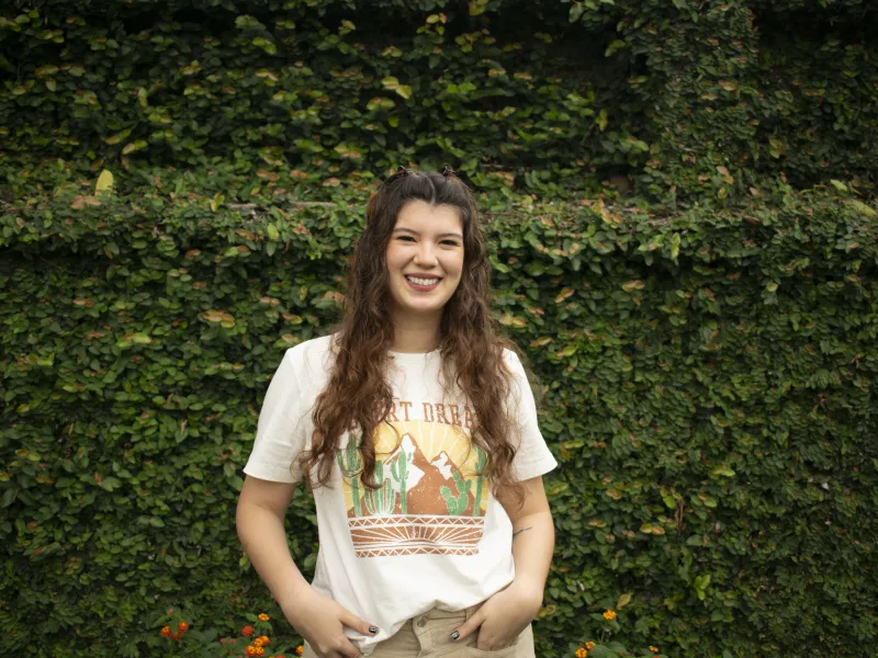 María del Mar Gómez, estudiante de Artes Visuales  María del Mar Gómez, estudiante de Artes Visuales