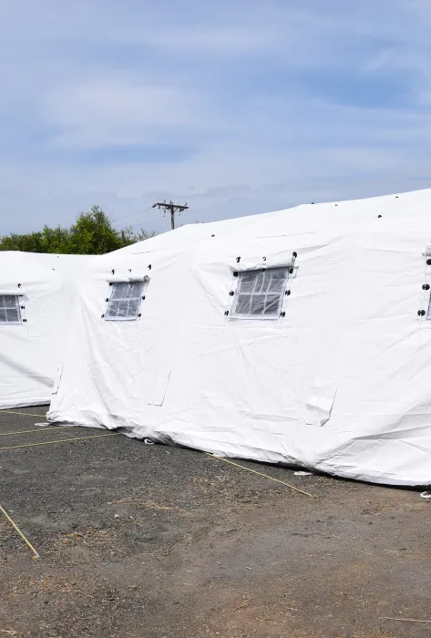 Hospital de campaña en Colombia Javeriana Cali Hospital de campaña en Colombia Javeriana Cali