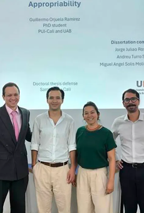 Eco-innovación y apropiabilidad: Guillermo Orjuela recibe máxima calificación en su tesis doctoral Eco-innovación y apropiabilidad: Guillermo Orjuela recibe máxima calificación en su tesis doctoral